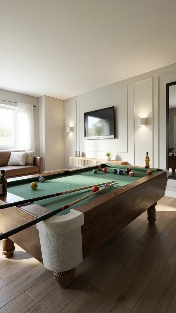 design intérieur espace de jeux et billard à Montréal — Darelle Design