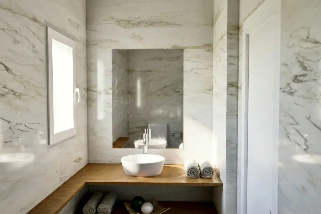 design intérieur d'une salle d'eau à montréal